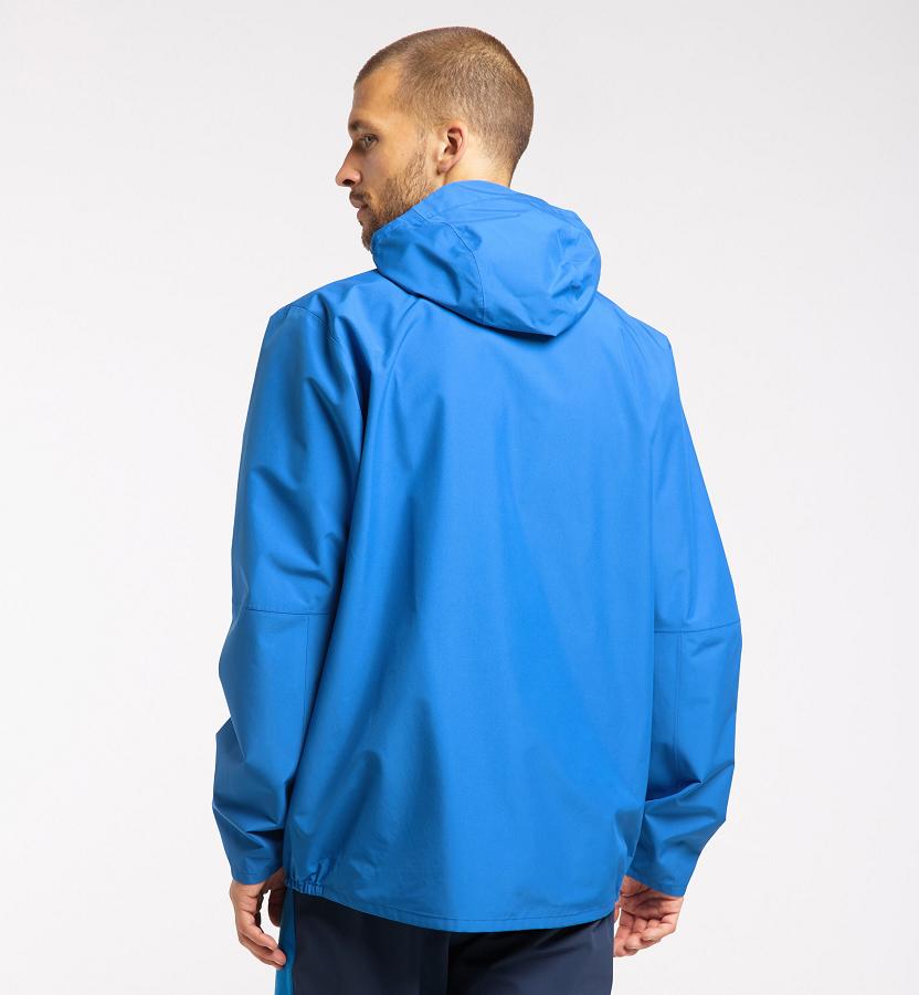 Haglöfs Mens Spira Waterproof Jacket Blue New Zealand 24805WYGI